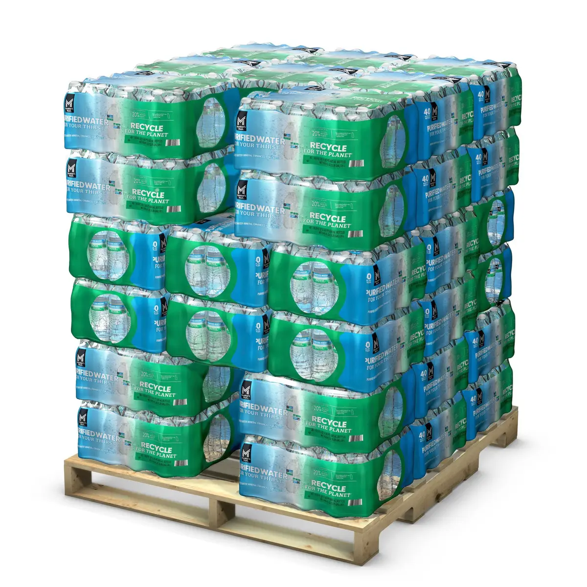 Member's Mark Purified Water 40 pack full pallet